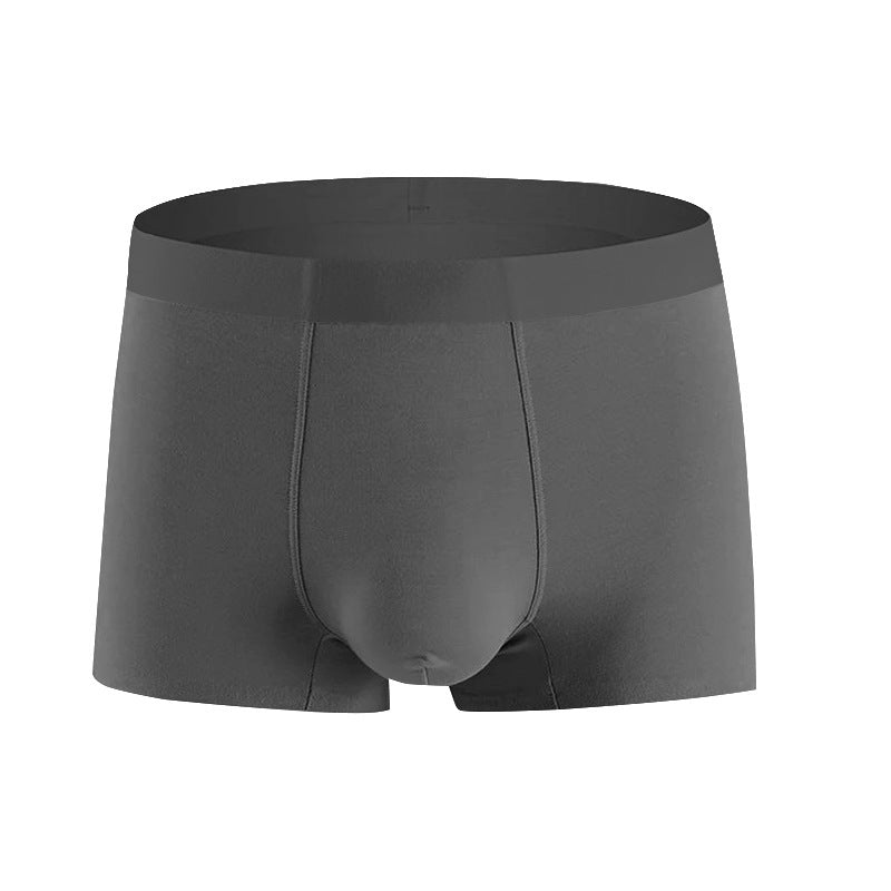 Modal Texture Men's Traceless Flat Angle Large Size Panties Pure Cotton