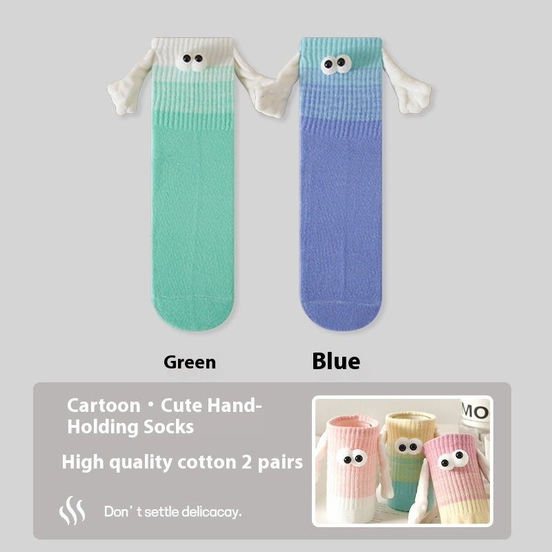 Gradient Color Socks That Pull On The Hand