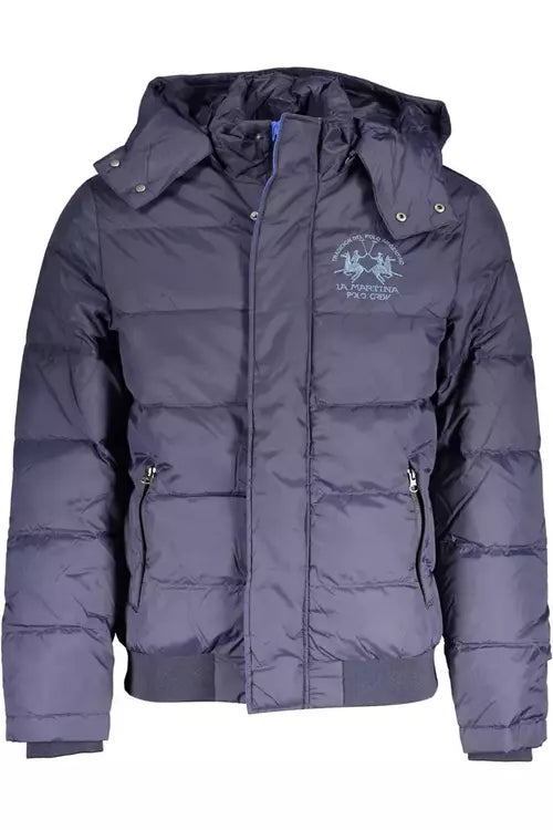 La Martina Blue Polyamide Jacket